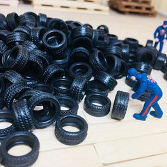 20pcs 1 64 Car Model Toy Wheels with Tire Skins for Kids