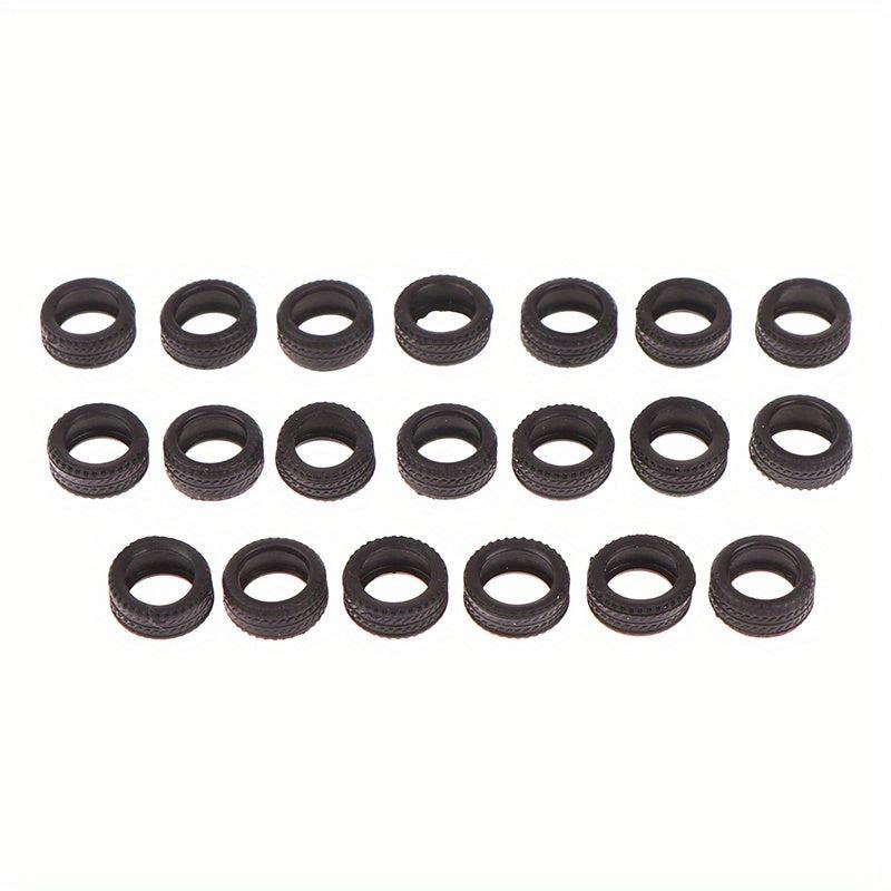 20pcs 1 64 Car Model Toy Wheels with Tire Skins for Kids