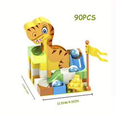 Pellet Building Blocks DIY Educational Toys Dinosaur Slide Assembly