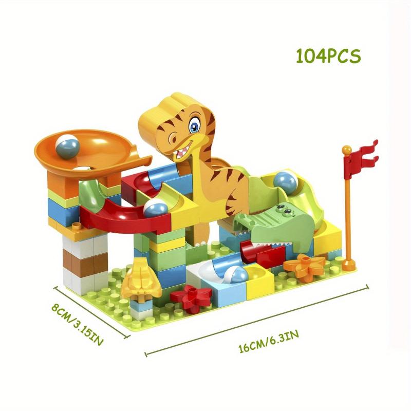 Pellet Building Blocks DIY Educational Toys Dinosaur Slide Assembly