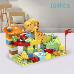 Pellet Building Blocks DIY Educational Toys Dinosaur Slide Assembly
