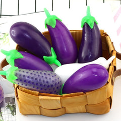 TPR Decompression Eggplant Fidget Toy for Kids - Stress Relief Soft Squeeze Toy