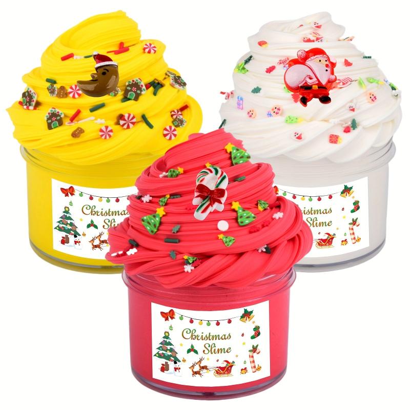 Christmas Butter Slime Kit Stress Relief Toy Soft Party Favors DIY Slime