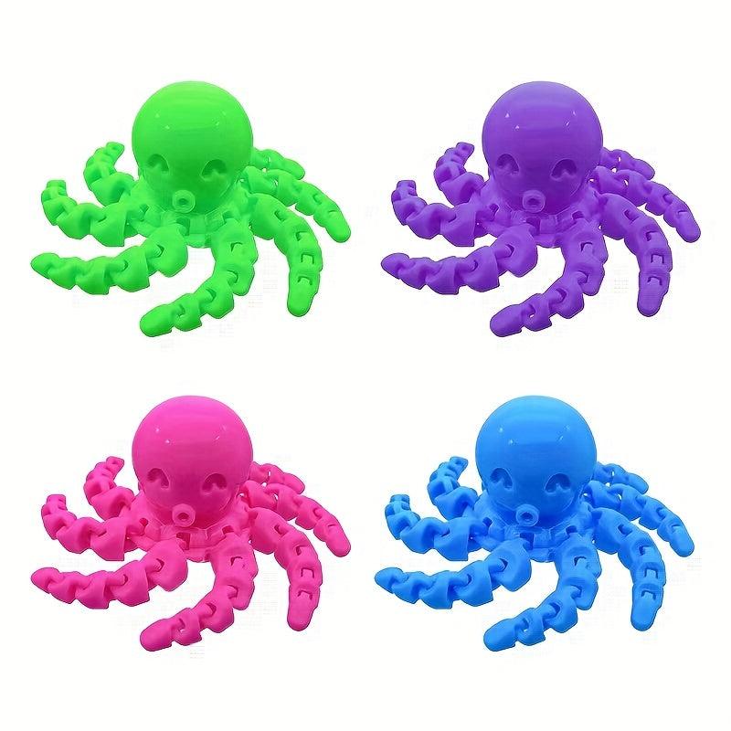 Octopus Marine Life Bone Pendant Fidget Toy Sensory Gift