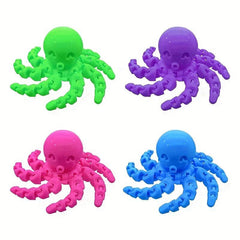 Octopus Marine Life Bone Pendant Fidget Toy Sensory Gift