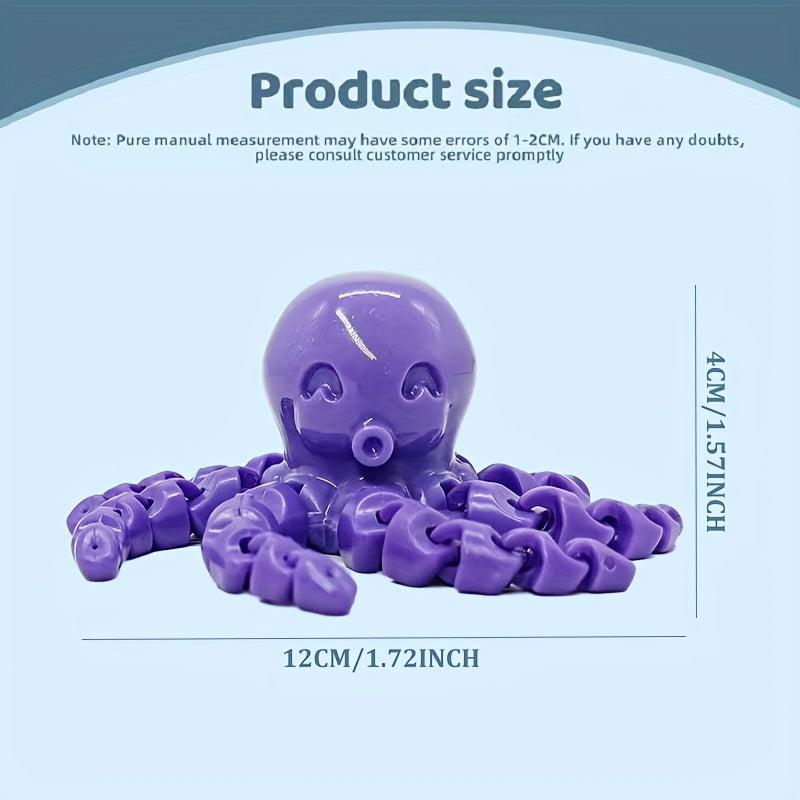 Octopus Marine Life Bone Pendant Fidget Toy Sensory Gift