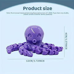 Octopus Marine Life Bone Pendant Fidget Toy Sensory Gift