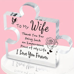 Irregular Family Home Desktop Decoration Puzzle