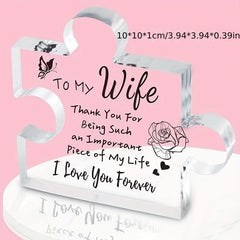 Irregular Family Home Desktop Decoration Puzzle