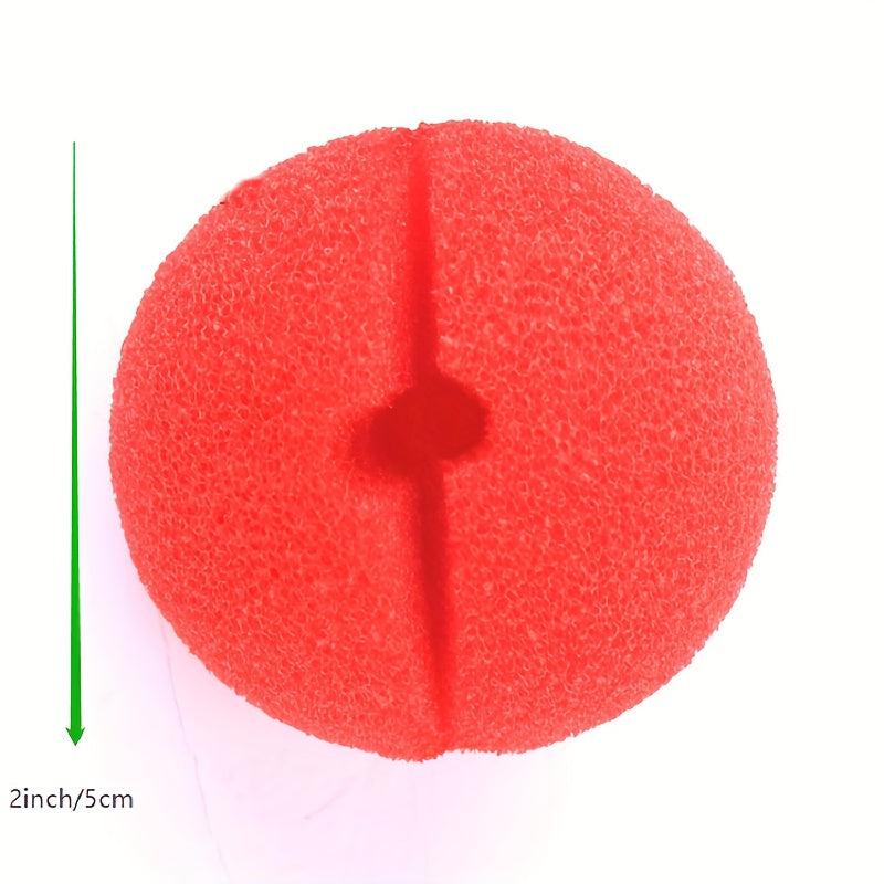 3pcs Clown Noses Red Circus Halloween Ball Funny Dress Up