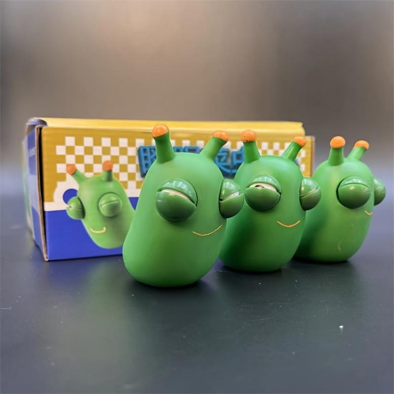 Explosive Eyed Veggie Insect Caterpillar Decompression Toy