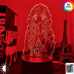 3D Anime LED Night Light for Bedroom Decoration, Manga Room Decor