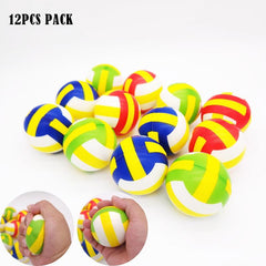 12pcs Mini Volleyball Toy Stretchy Decompression Creative Toy