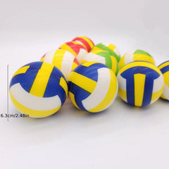 12pcs Mini Volleyball Toy Stretchy Decompression Creative Toy