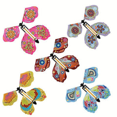 10pcs Flying Butterfly Surprise Boxes, Rubber Band Powered Fairy Toys