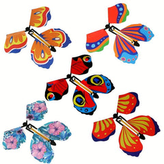 10pcs Flying Butterfly Surprise Boxes, Rubber Band Powered Fairy Toys