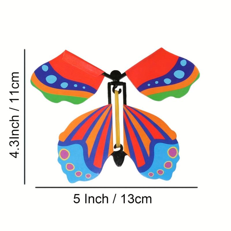 10pcs Flying Butterfly Surprise Boxes, Rubber Band Powered Fairy Toys