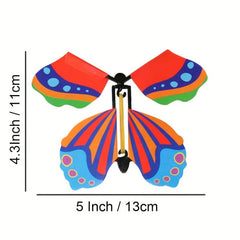 10pcs Flying Butterfly Surprise Boxes, Rubber Band Powered Fairy Toys