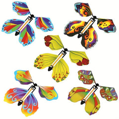 10pcs Flying Butterfly Surprise Boxes, Rubber Band Powered Fairy Toys