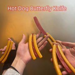 Dog Butterfly Decompression Toy Hot Dog Wheat Door Toy Spinner Training