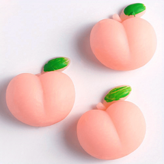Peach Elastic Decompression Cell Phone Case Finger Toy