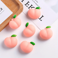 Peach Elastic Decompression Cell Phone Case Finger Toy