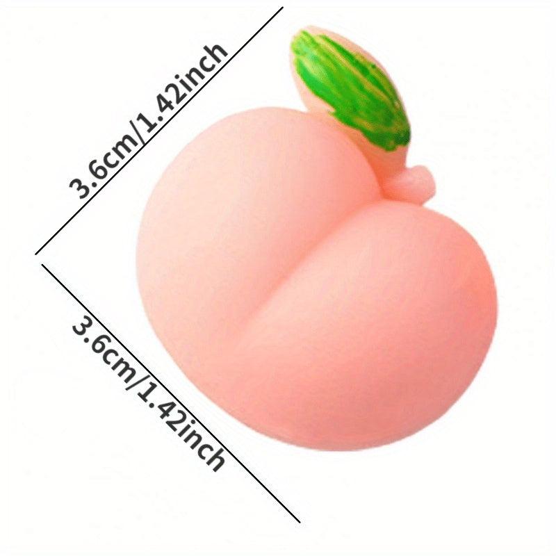Peach Elastic Decompression Cell Phone Case Finger Toy