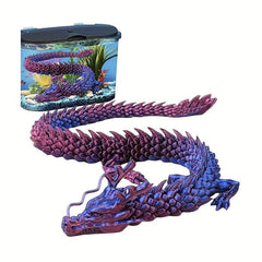 62inch 3D Printed Dragon Fish Tank Ornament Model Home Office Decoration