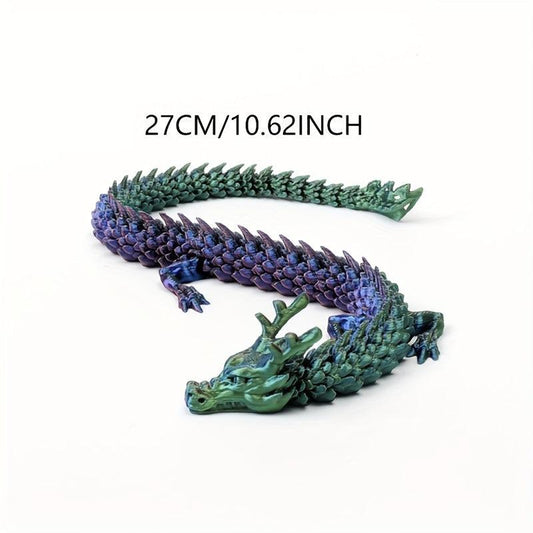 62inch 3D Printed Dragon Fish Tank Ornament Model Home Office Decoration