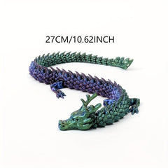 62inch 3D Printed Dragon Fish Tank Ornament Model Home Office Decoration