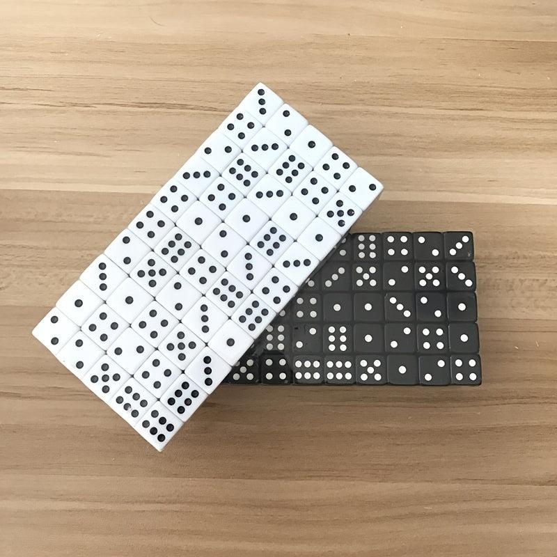 6pcs 14mm Six Sided & Square Corner Dice Set Puzzle Table Game Dice