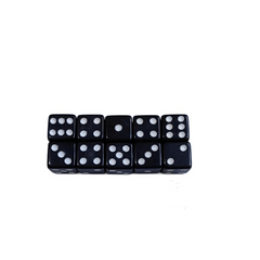 6pcs 14mm Six Sided & Square Corner Dice Set Puzzle Table Game Dice
