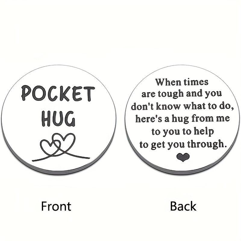 Get Well Soon Pocket Hug Token | Stress Relief | Inspirational Gift for Him Her