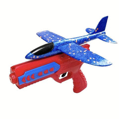 Kids Airplane Launcher Toy Foam Launch Aircraft Fun Outdoor Flying Toy