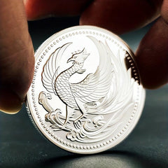 Wish Coin Phoenix Totem Souvenir Gift Collection