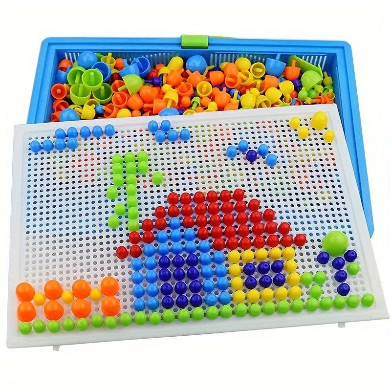 296-Piece DIY Mosaic Puzzle Building Blocks Set