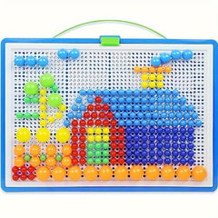 296-Piece DIY Mosaic Puzzle Building Blocks Set
