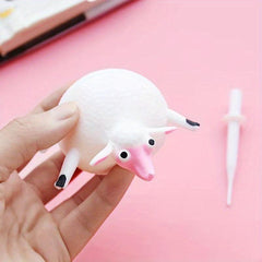 Soft Rubber Animal Inflatable Ball Toy, Blowing Fun for Kids