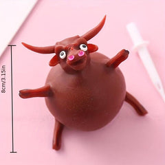 Soft Rubber Animal Inflatable Ball Toy, Blowing Fun for Kids