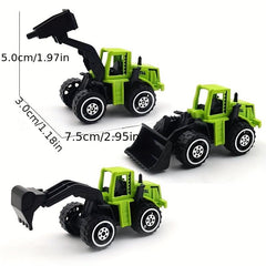 Alloy Toy Engineering Car Sliding Mini Car Excavator Dodging Car Model