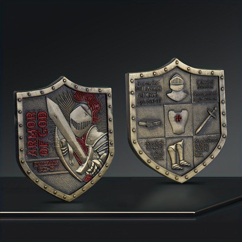 4pcs Army Of God Shields Military Collection Badges Fencing Equipment