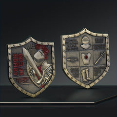 4pcs Army Of God Shields Military Collection Badges Fencing Equipment