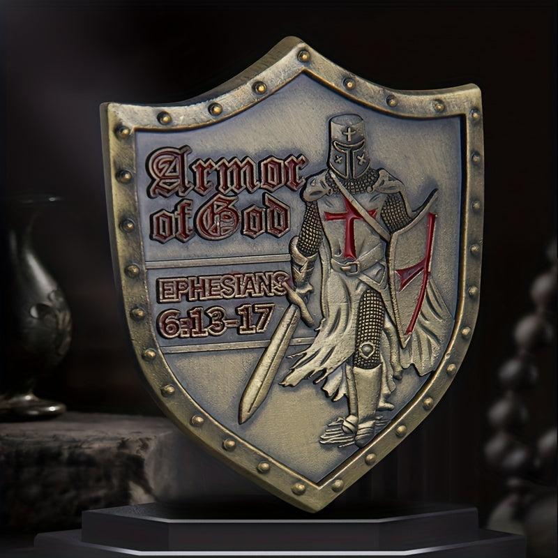 4pcs Army Of God Shields Military Collection Badges Fencing Equipment