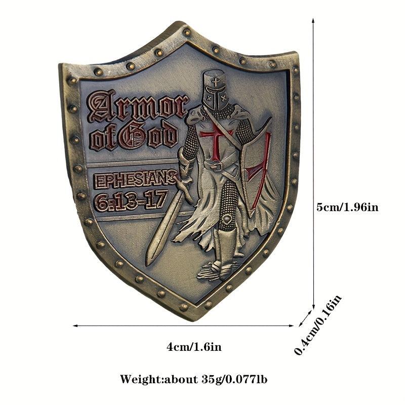 4pcs Army Of God Shields Military Collection Badges Fencing Equipment