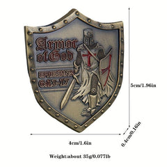 4pcs Army Of God Shields Military Collection Badges Fencing Equipment