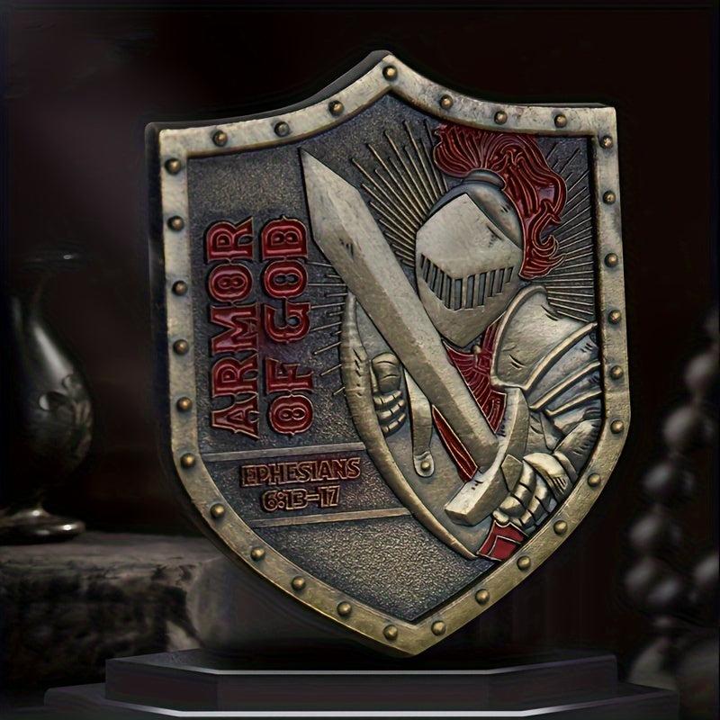 4pcs Army Of God Shields Military Collection Badges Fencing Equipment