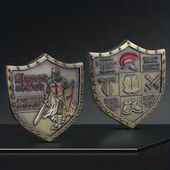 4pcs Army Of God Shields Military Collection Badges Fencing Equipment