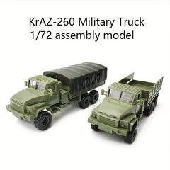 1/72 Red Square KrAZ 260 Military Truck Model Toy Vehicle For Kids DIY