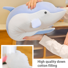 Long Plush Toy Dolphin Doll Soft Dolphin Pillow Gift