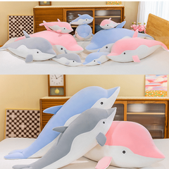 Long Plush Toy Dolphin Doll Soft Dolphin Pillow Gift